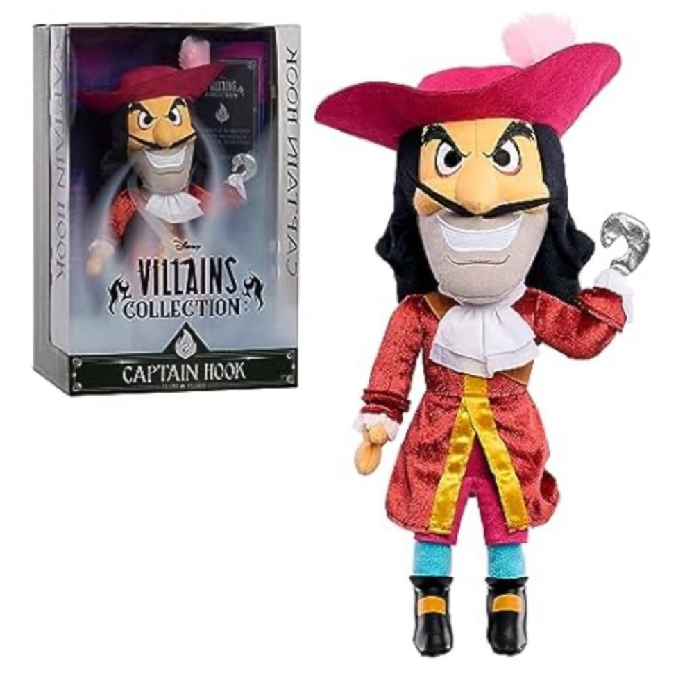 Disney Villains Collection: Captain Hook Plush: NEW IN BOX: limited edition